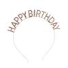 European & American Rhinestone Birthday Crown Headband - Women's Decorative Hair Accessory