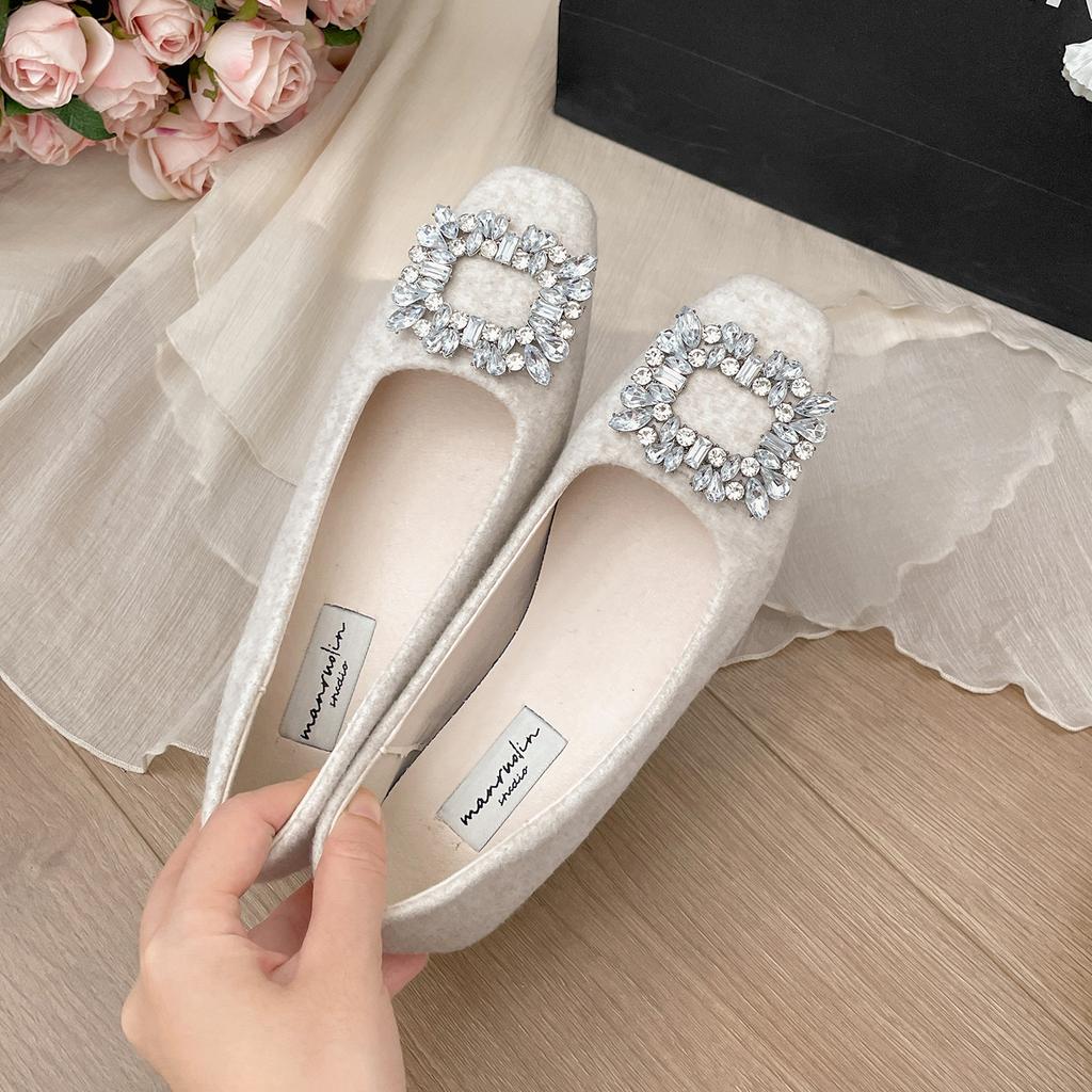 Retro black French thick heel square head shallow mouth single shoes women's 2025 new autumn skirt versatile Mary Jane shoes