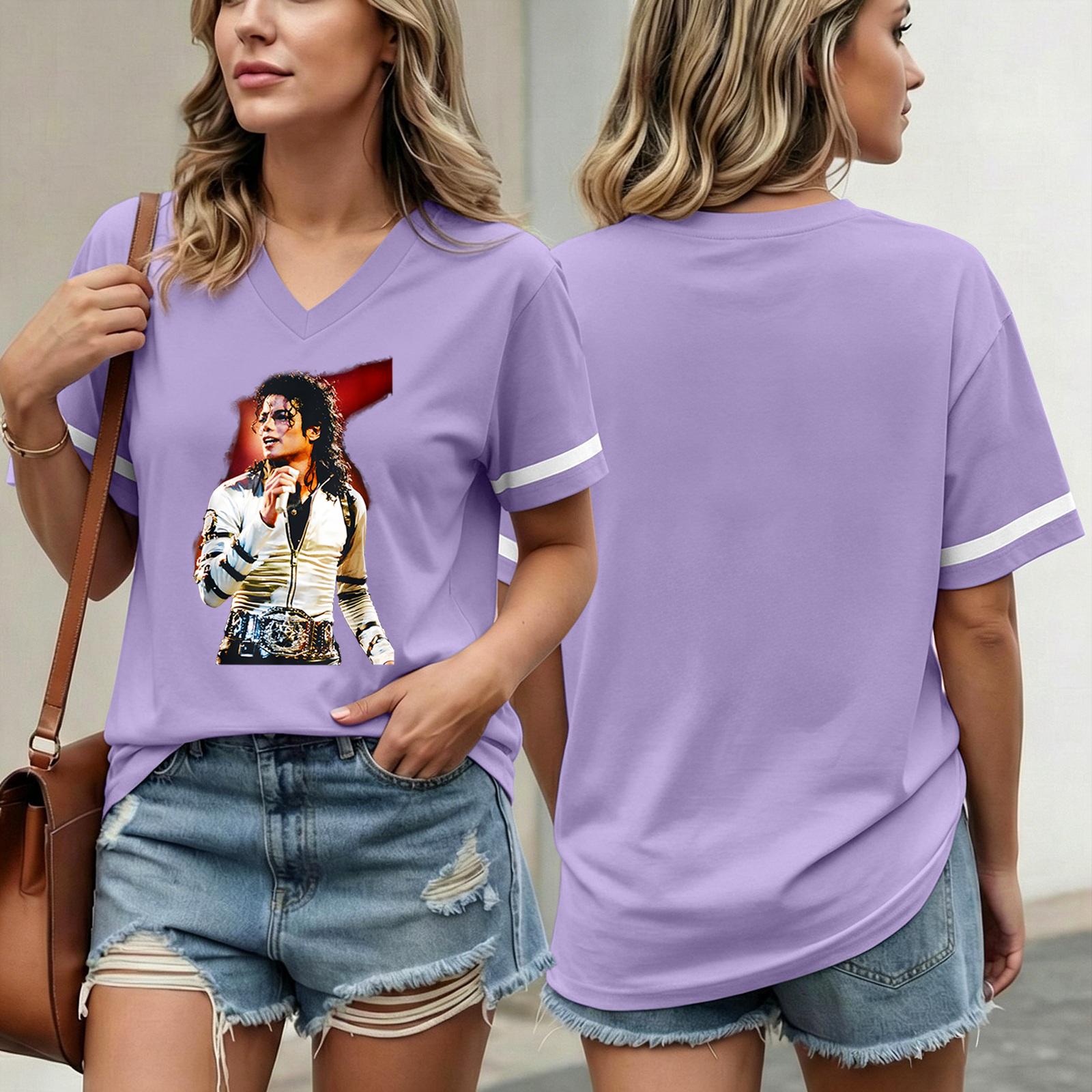 

Women s Casual Short Sleeve V Neck T Shirt Fashion Printed Top Lightweight Comfortable Summer Tee for Everyday Wear XXXL
