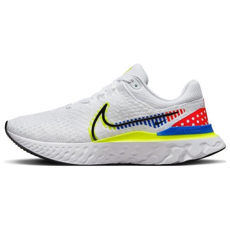Nike React Infinity Run Flyknit 3 Premium White Racer Blue Volt Men s DX1629-100 EU 46