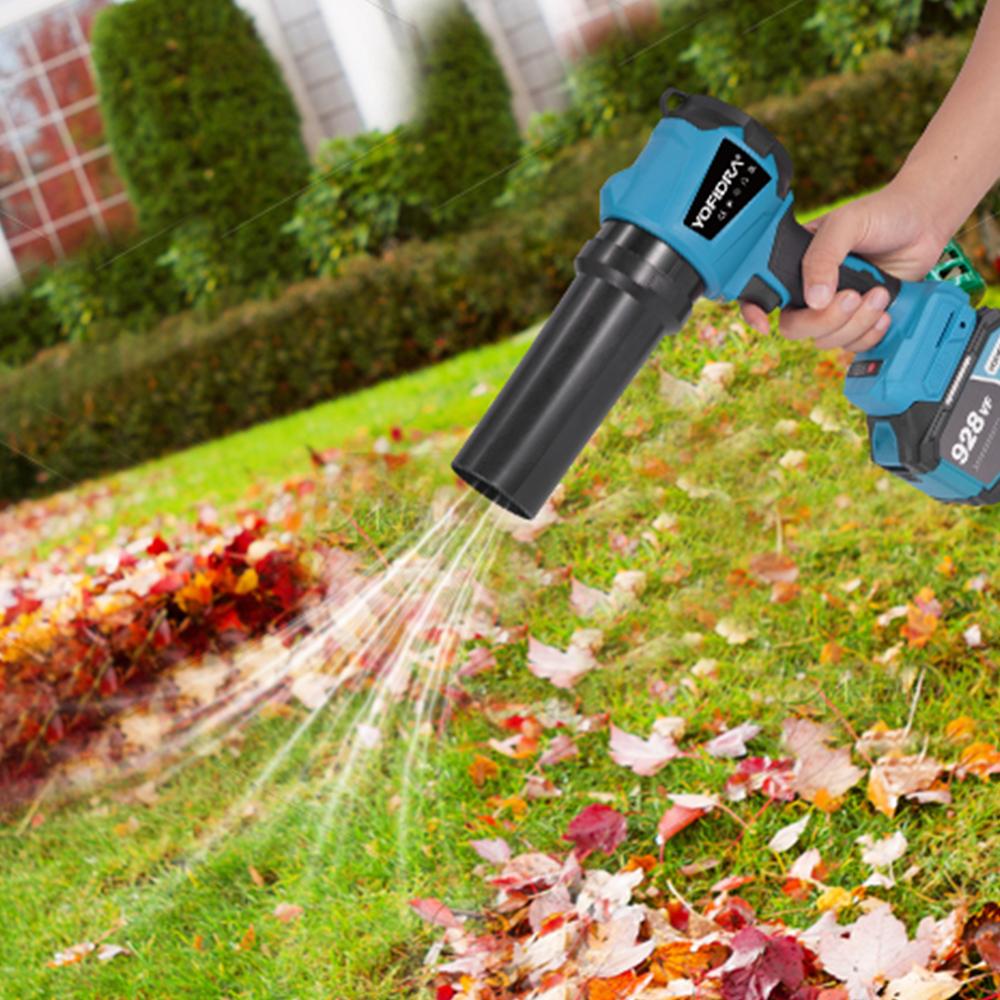 Yofidra 350M/S Brushless Electric Turbo Fan Blower 3000W Cordless Jet Snow Leaf Dust Air Blowing Tool for Makita 18V Battery