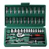 46-Piece Bit & Socket Tool Set with Ratchet Wrench for Auto & Home Repairs