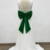 Elegant Satin Wedding Dress Bowknot Lightweight Detachable Bow Waist Decoration for Stage Performance and Cosplay