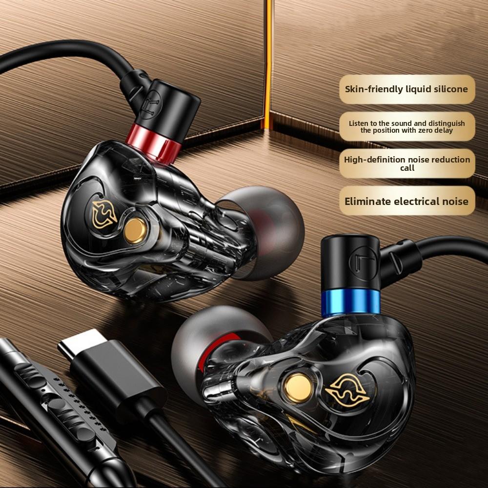 3.5mm/Type C Wired Earphone in-Ear Earpiece Headset Music Earphones Wired Headset  Listen To Music