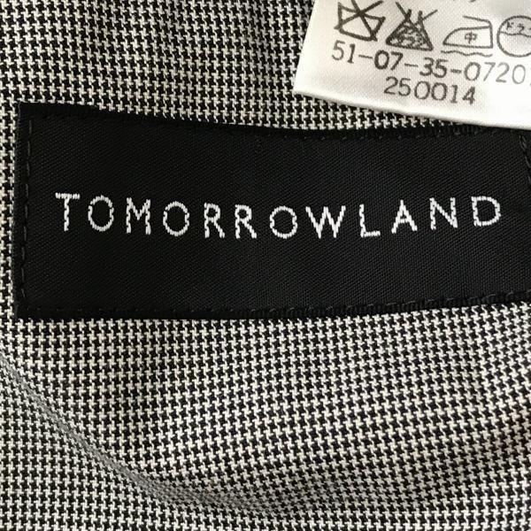 Tomorrowland Cotton Jacket Outer 46 Men S Khaki 4 Button Center Vent Full Lining Multiple Pockets(USED)