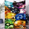 Pokemon Ash Neon Fire Effect Flannel Blanket Hot Anime Soft Warm Plush Throw for Sofa Bed Couch Cover Camping Travel Fans Gift