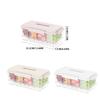 New Refrigerator Fresh-Keeping Box Divided Snack Organizer Box Leakproof Food Organizer Tray With Lids Airtight And Handle