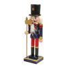 Elegant 25cm Wood Nutcrackers Statue Artistic Tabletop Decoration for Nut Cracking and Display Stylish Desktop Ornament