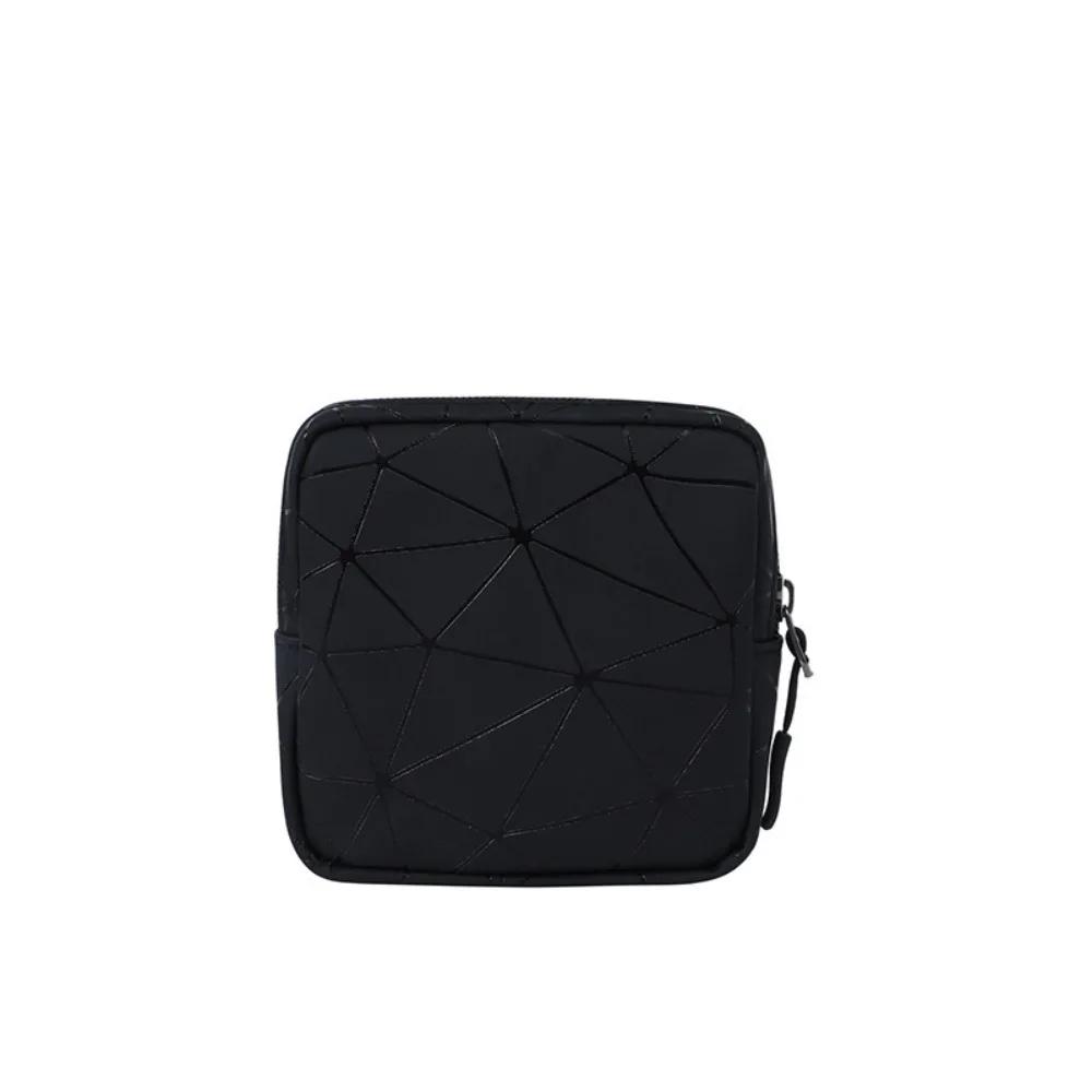 Rhombus Pattern Makeup Bags Portable Pad Pouch Bags Reusable Sanitary Napkin Storage Bag Storage Pouch Sanitary Napkin Bag