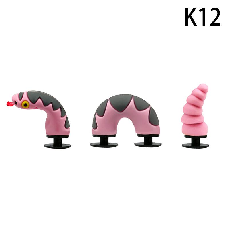 1 conjunto de pingentes de sapato de pvc com desenho de dragão chinês, acessórios engraçados para sapatos, decorações de cobra de crocodilo, fivela, presente