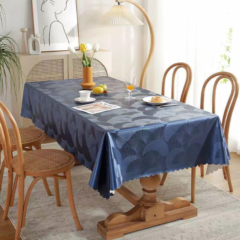 Waterproof, Scald-proof, Oil-resistant PU Tablecloth - European Style for Dining, Hotel, Restaurant, or Coffee Table.
