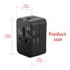Travel Adapter Worldwide Universal Travel Plug International Socket Adapter with 2 USB Universal Socket Adapter