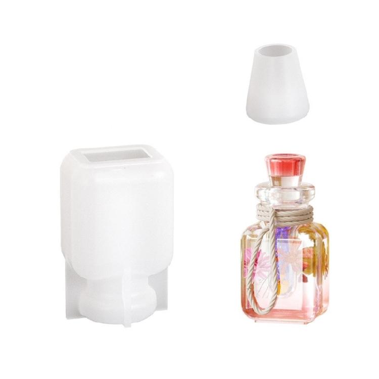 

DIYs Resin Mold Drifting Bottle Landscape Mold Dried Flower Wishing Bottle Pendant Silicone Casting Molds Decorations