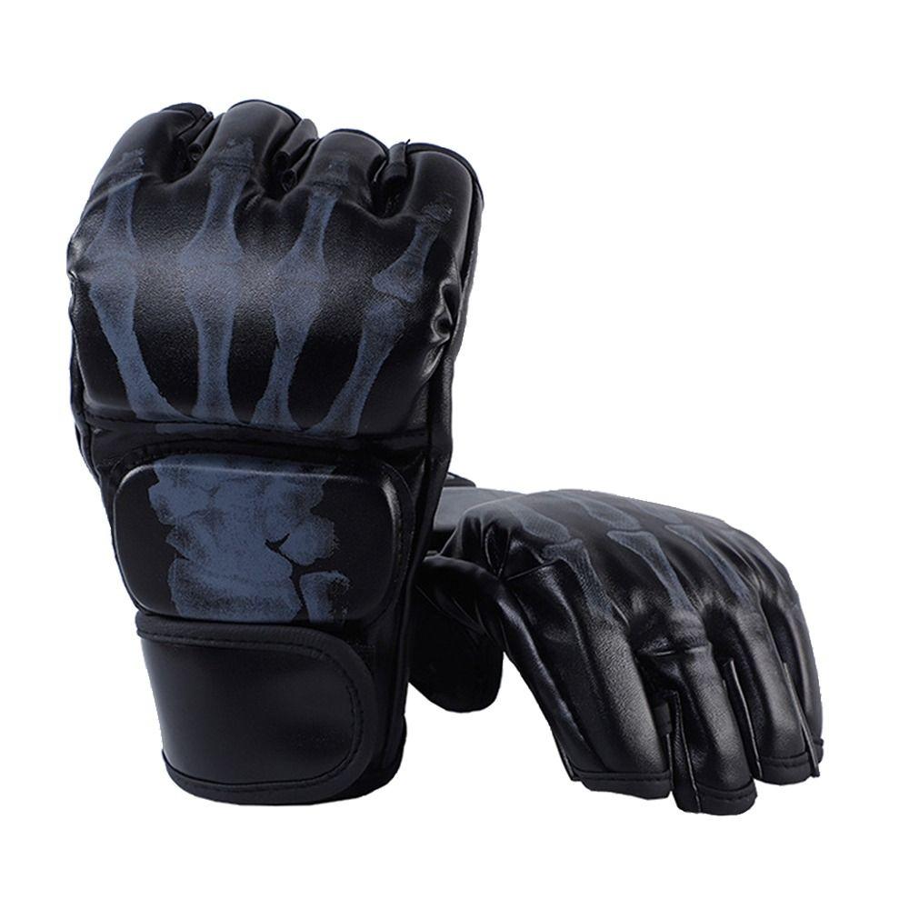 1Pair Professional Training Gloves Kickboxing Gloves for Adult Sanda Boxing UFC Training