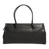 adidas Bolsa de Ombro Clássica Prática Originals Trefoil 17,2L Poliuretano Alça Longa Bolsa de Ombro Grande Feminina Preta KC1418