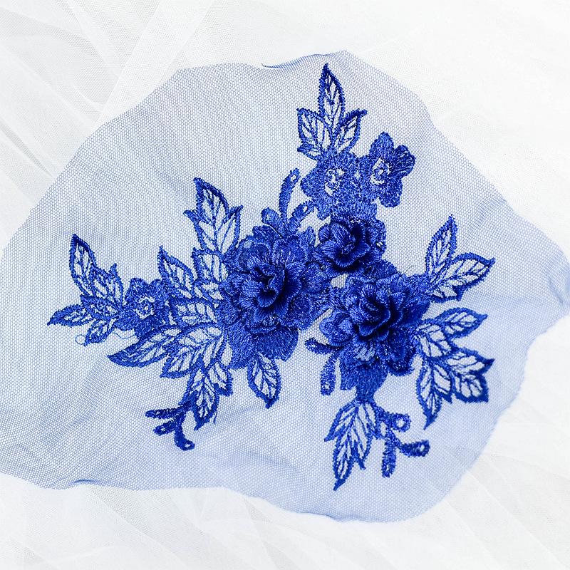 

Multicolor 3D Lace Flower Appliques for DIY Wedding Dress, Headdress, Clothing Accessories