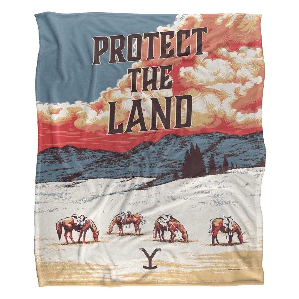 Yellowstone Protect The Land Silky Supersoft Blanket