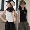 Girls' Trendy Sleeveless Tank Top - Slim Fit Camisole for Ages 6-15