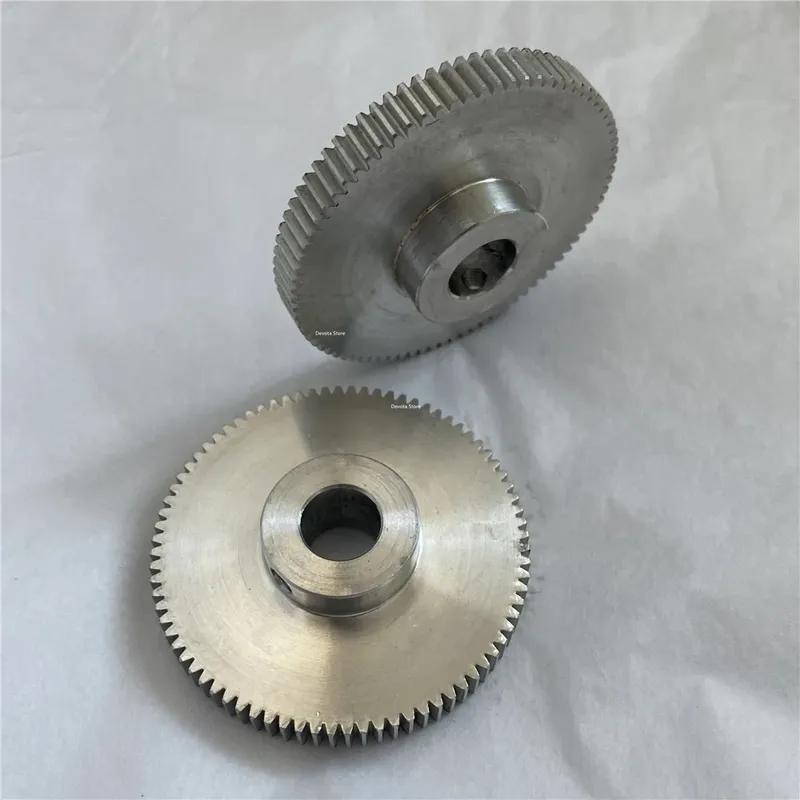 0.6M 80T 5/6/8/10/12mm Hole M4 Aluminum Gear Metal Wheel