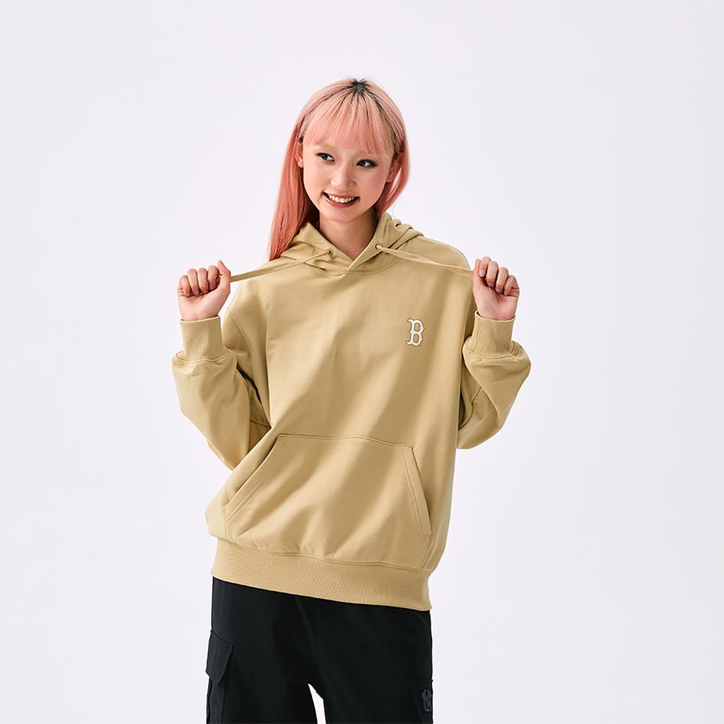 New MLB Boston Red Sox Sweatshirt Unisex Light Beige 3AHDM0251-43BGL