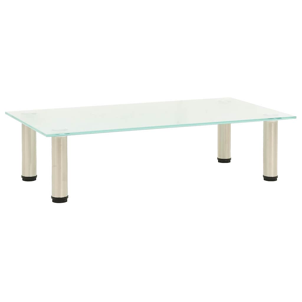 vidaXL TV-Tisch 60x35x17 cm Satiniertes Hartglas diamant