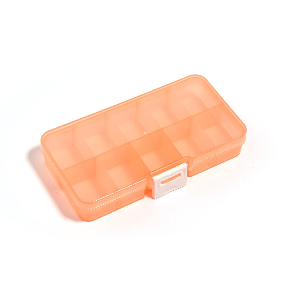 10/15Grids Plastic Jewelry Storage Box Adjustable Square Organizer Boxes For DIY Beads Earrings Bracelet Packaging Display Box
