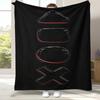 Cartoon Game Gamer Zone Controller Logo Flannel Blanket,Ultra Soft Warm Plush Throw for Home Bedroom Bed Sofa Cover Picnic Gift