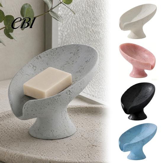 Non-foaming Soap Dish Self Draining Dish, 3D Printed Holder, Multi-functional Tray Sink Organizer for Shower, Bathroom, Kitchen Hollow Design Holder