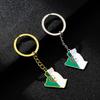 Algeria Map Flag Keychain Stainless Steel Keychain Algeria Remembrances Jewelry Pendant Keyring Gifts for Women and Men