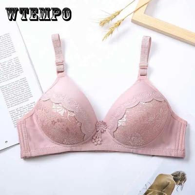 Gather Sexy Bra Large Size No Steel Ring Thin Bra Simple Cotton Skin-friendly Comfortable Shaping Bra