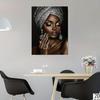 Modern African Woman Wall Art for Bedroom and Living Room