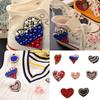 Glittering Rhinestones Heart Decoration For Fabric Improvement On Hats Bags And DIY Ideas