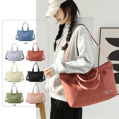 Large Capacity Tote Bag, Single Shoulder Bag, Casual Women's Solid Color Handbag