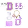 7Pcs Cup Accessories Set for 30/40oz Tumbler Silicone Straw Lid Spill-Proof Stoppers Handle Charm Initials Sticker Durable Personalized Mug