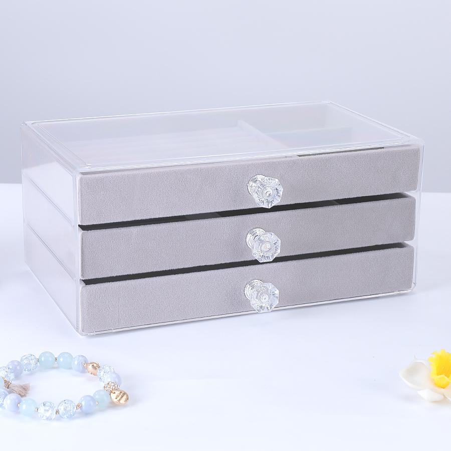 1PC. Simple Fashion Acrylic Drawer Type Jewelry Storage Box, Suitable For All Kinds Of Jewelry Storage And Storage.Jeweler