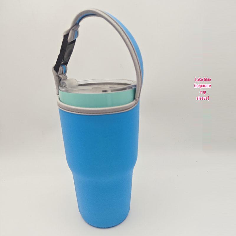 30oz Portable Insulated Ice Bucket Sleeve - Anti-Fall, Heat & Scratch-Proof, Diving Material Cup Bag.