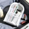 Portable Waterproof Toiletry Bag with Mesh Pouch Travel Bathroom Organizer for Toothbrush and Cosmetics
