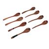 Wood Soup Spoons Japanese Style Wooden Spoon Set Kitchen Utensil for Eating Cooking Mixing Stirring Set 2