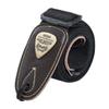 Perseus Soldier Guitar Strap: Genuine Leather, Wide Shoulder Design for Acoustic, Electric Guitar & Bass