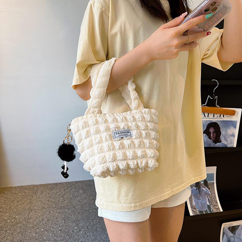 Chic Canvas Handbag For Women Trendy Summer Small Square Bag In Multiple Colors