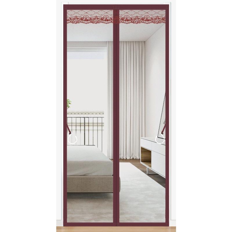 Haushalt Schlafzimmer Verdunkelungsvorhang Netz-Raumteiler Mückensichere Türvorhang Fliegenschutz Selbstklebend Sommer-Fliegengitter Türgarnvorhang Stanzfrei