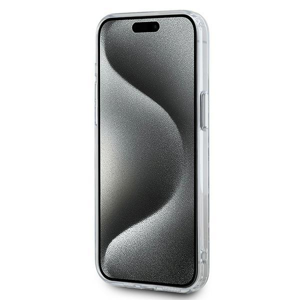 Karl Lagerfeld Klhmp15Lhmckmht Iphone 15Pro 6.1 Przezroczysty/Transparent Iml Monogram Karl&Choupette Head Magsafe
