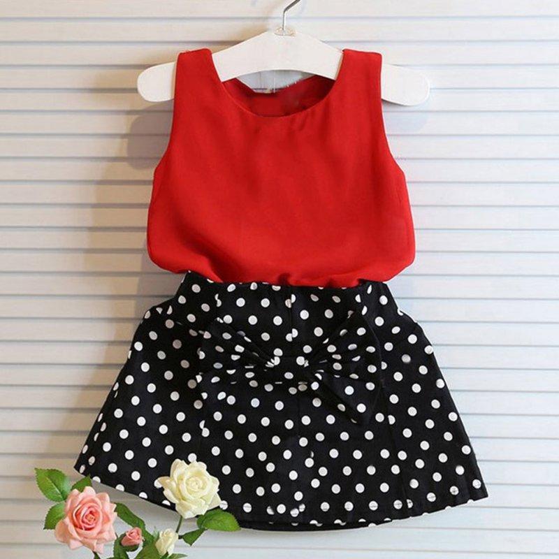 skirt dress kids girls casual outfits 2pcs baby girl weet clothes summer Tee