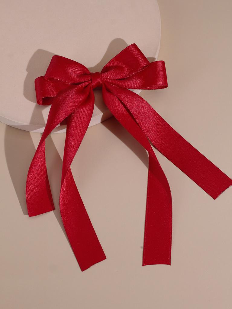 Lystrfac Fashion Fabric Ribbon Hair Bow Hairpin for Women Girls Hair Clips Back Head Top Clip Female Hair Accessories