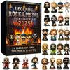 2025 Rock Metal Legends Advent Calendar 24-day Christmas Countdown Calendar with Collectibles of Iconic Music Figures Makes a Great Gift for Rock