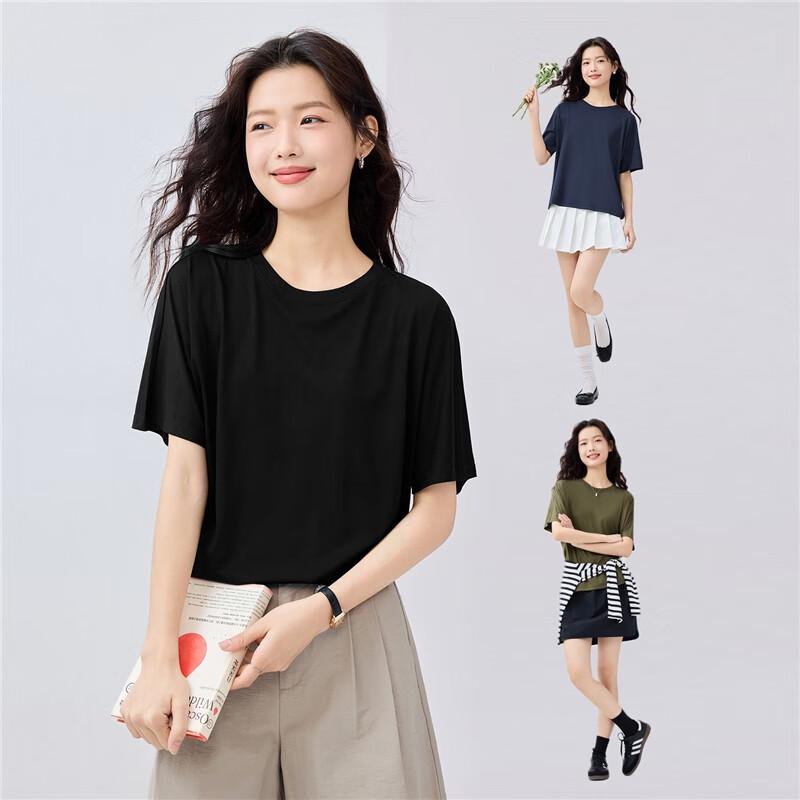 Giordano Women's Easy Care Anti-Wrinkle Short Sleeve T-Shirt