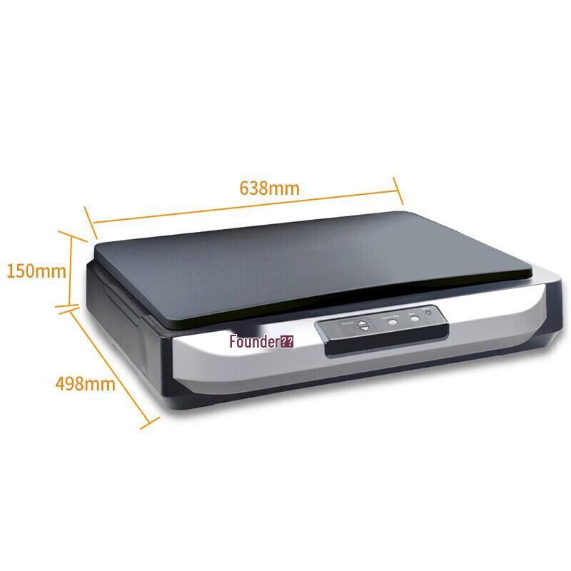 Founder KS3800 A3 Flatbed Scanner CN Plug (adapter Included)