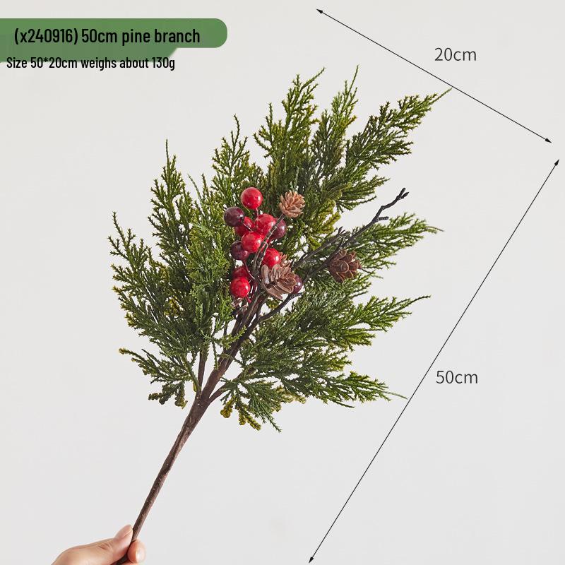 

Искусственная рождественская гирлянда из сосны и ротанга с сосновыми шишками для настенного крепления As shown