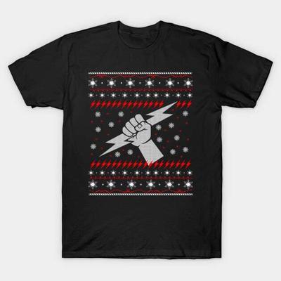 Electrician Ugly Christmas Sweater Gift Ideas Made In Australia T-Shirt