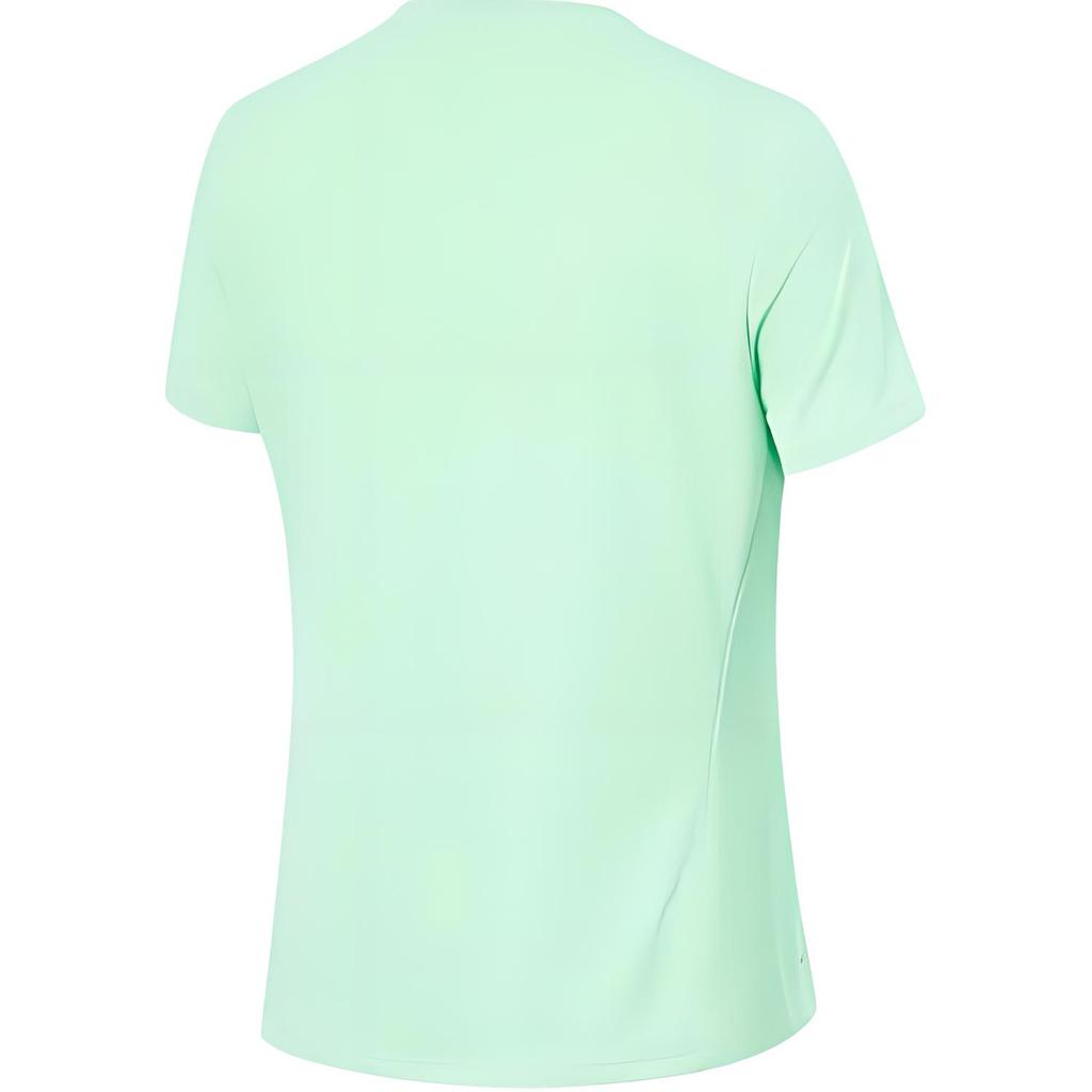 Li-Ning Comfortable Casual Breathable Simple Short Sleeve T-Shirt Women Tops Cool-Green ATSU570-4